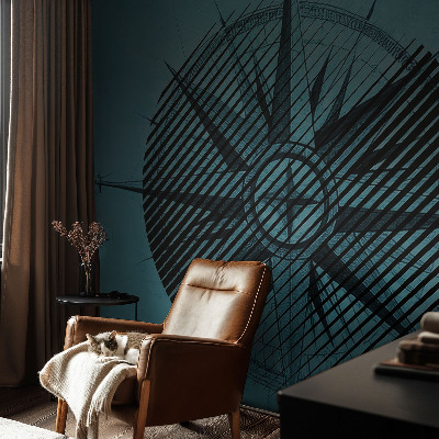 3D fototapetas sienoms Jūrų kompasas