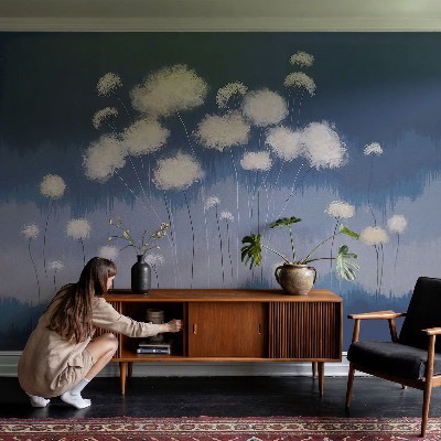 Fototapetas vaiko kambariui Baltos spalvos skalbiniai