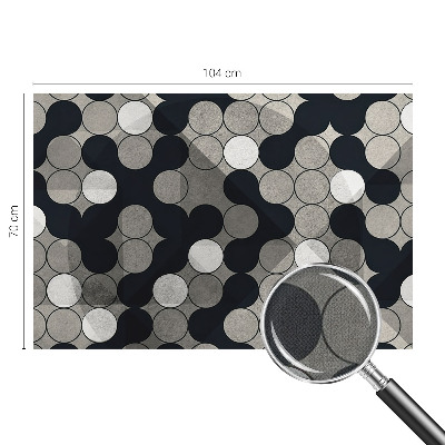 Savaime lipnus fototapetas su geometriniais apskritimais