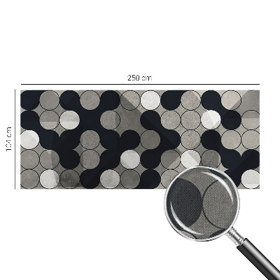 Savaime lipnus fototapetas su geometriniais apskritimais