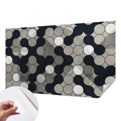 Savaime lipnus fototapetas su geometriniais apskritimais