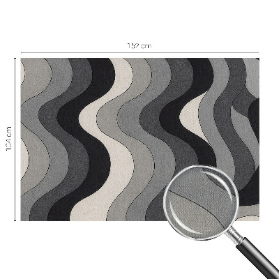 3D fototapetas Grå bølger