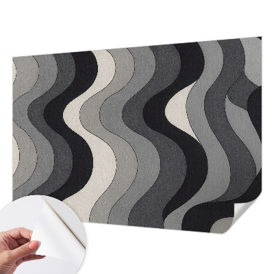 3D fototapetas Grå bølger