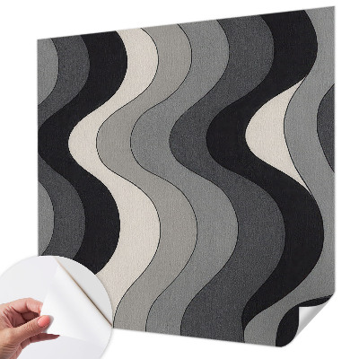 3D fototapetas Grå bølger
