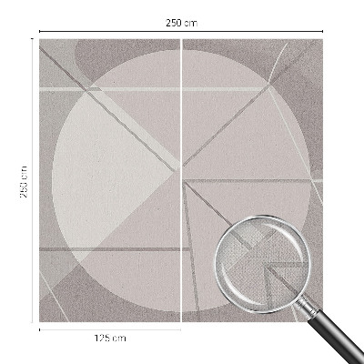 3D fototapetas sienoms su abstrakčia geometrine kompozicija