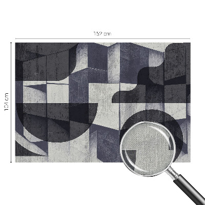 3D fototapetas sienoms su geometrine simetrija