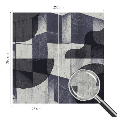 3D fototapetas sienoms su geometrine simetrija
