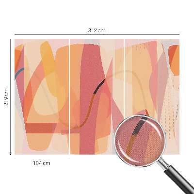 3D fototapetas sienoms su spalvinga abstrakcija