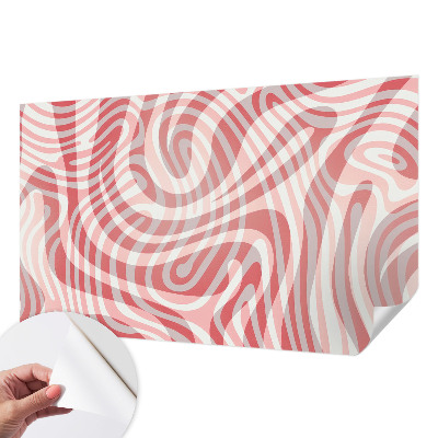 Savaime lipnus fototapetas Bølgede linjer