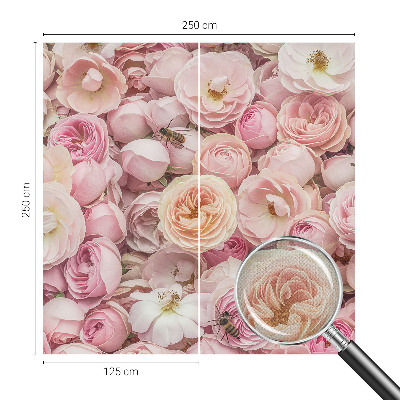 Savaime lipnus fototapetas su gėlių motyvu „Smukke Bloomster“