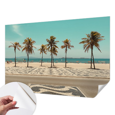 3D fototapetas su Palmerio paplūdimio vaizdu