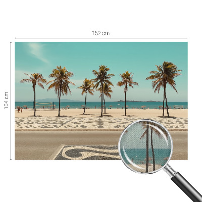 3D fototapetas su Palmerio paplūdimio vaizdu