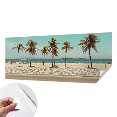3D fototapetas su Palmerio paplūdimio vaizdu