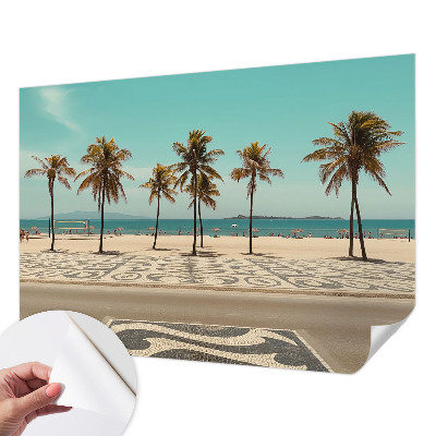 3D fototapetas su Palmerio paplūdimio vaizdu