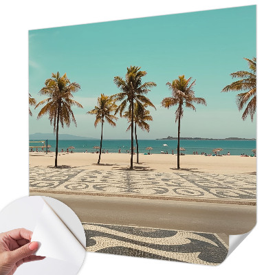 3D fototapetas su Palmerio paplūdimio vaizdu