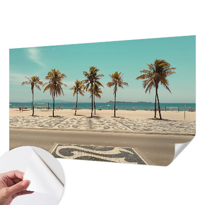 3D fototapetas su Palmerio paplūdimio vaizdu