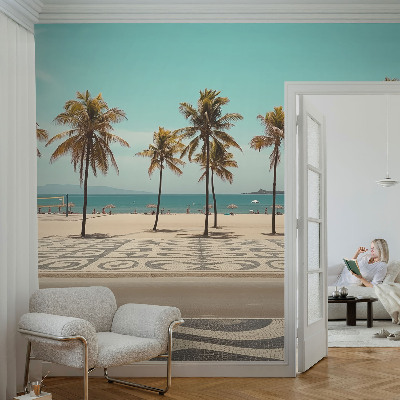 3D fototapetas Palmerio paplūdimys
