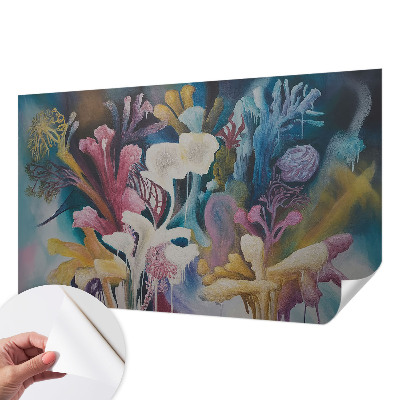 3D fototapetas su gėlių sprogimu