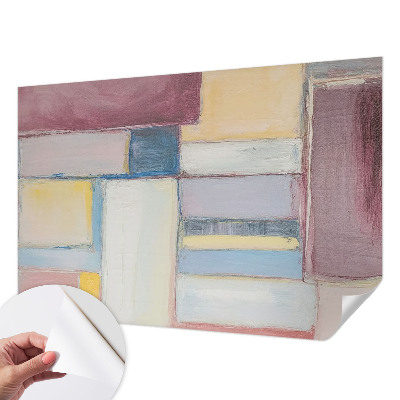 3D fototapetas sienoms su geometriniu raštu
