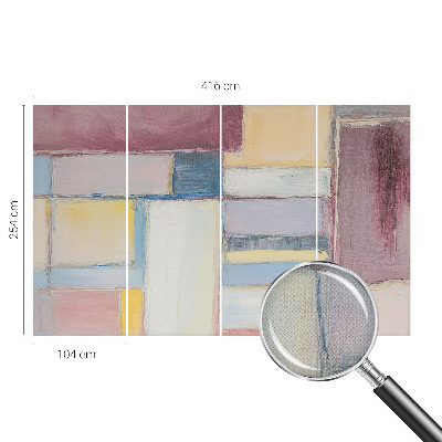 3D fototapetas sienoms su geometriniu raštu