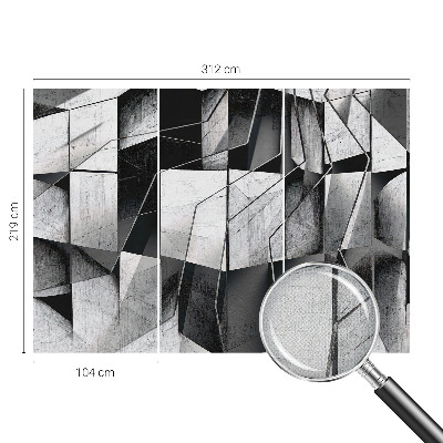Fototapetas vaikams su geometrine abstrakcija