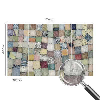 Savaime lipnus fototapetas Spalvinga mozaika