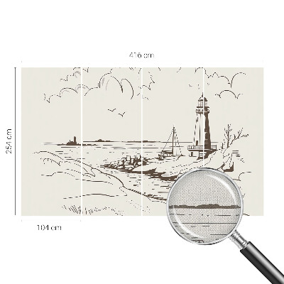 Savaime lipnus fototapetas Kystlandskab