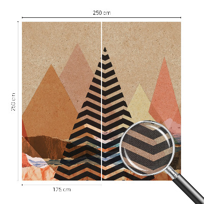 3D fototapetas su abstrakčiu peizažu