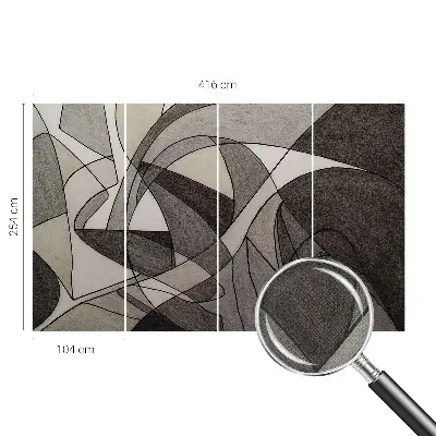 Fototapetas vaikams su geometrine abstrakcija
