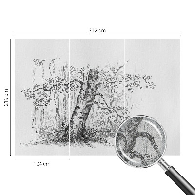 Savaime lipnus fototapetas Skovtræe