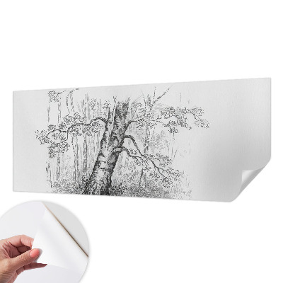 Savaime lipnus fototapetas su ąžuolo medžio raštu