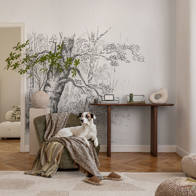 Savaime lipnus fototapetas Skovtræe