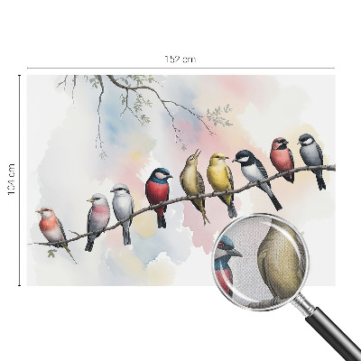 3D fototapetas sienoms Fugle ant žalios