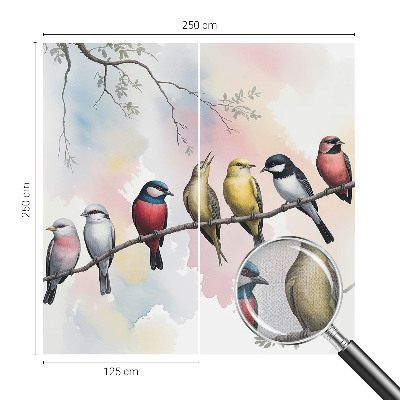 3D fototapetas sienoms Fugle ant žalios