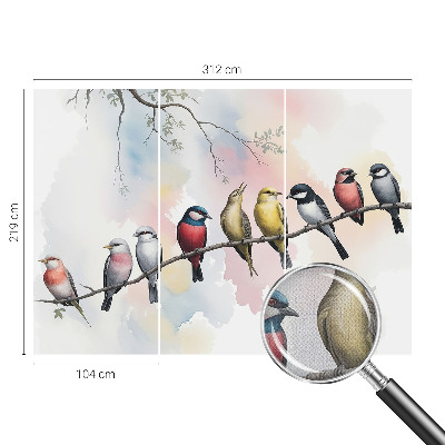 3D fototapetas sienoms Fugle ant žalios