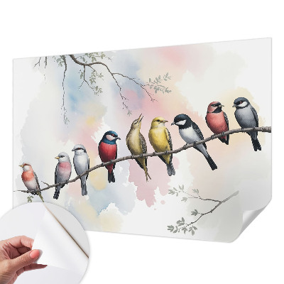 3D fototapetas sienoms Fugle ant žalios