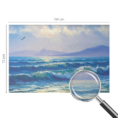 3D fototapetas su jūros bangų motyvu