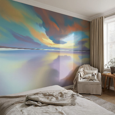 Savaime lipnus fototapetas Regnbue solnedgang