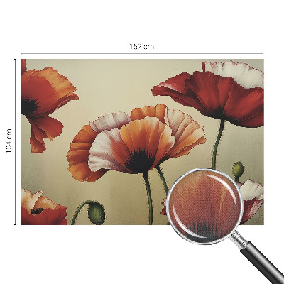 Fototapetai su aguonijų piešiniu