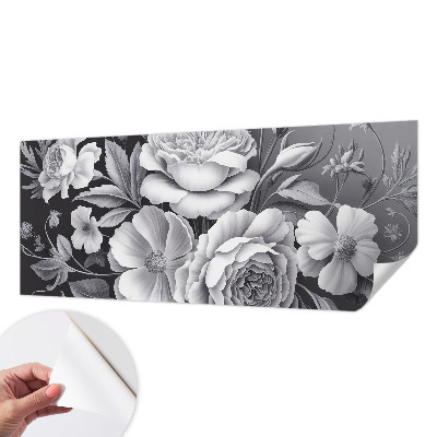 Tapetai Grå bloomster