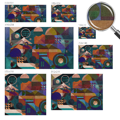 Savaime lipnus fototapetas Geometrinis menas