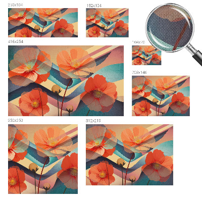 3D fototapetas su sansernių žiedų motyvu
