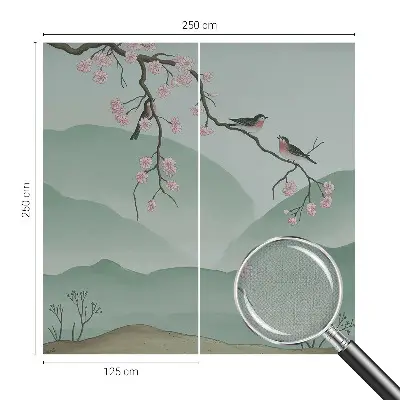 3D fototapetas sienoms su japoniška serenada