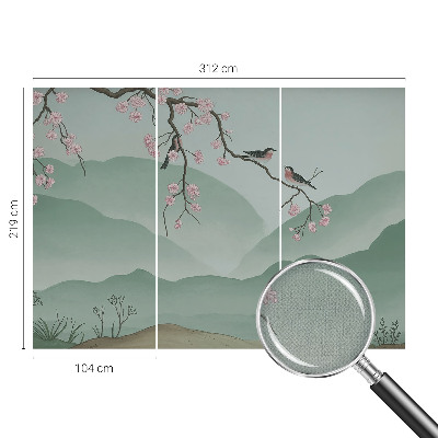 3D fototapetas sienoms su japoniška serenada