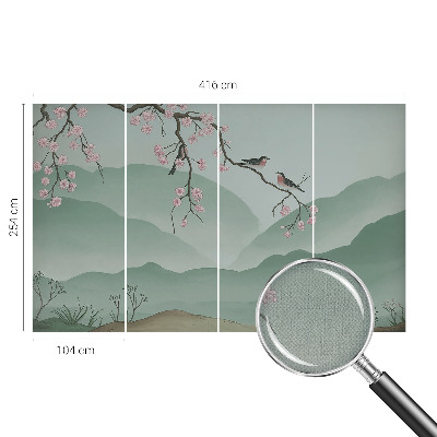 3D fototapetas sienoms su japoniška serenada