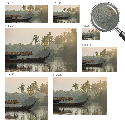 Savaime lipnus fototapetas Tropikų oazė