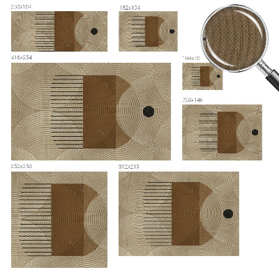 Fototapetai su harmoninga geometrine kompozicija
