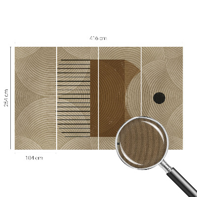 Fototapetai su harmoninga geometrine kompozicija