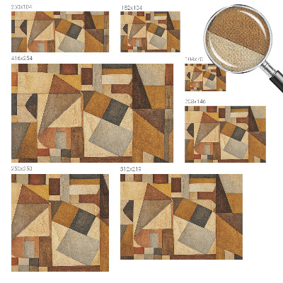 3D fototapetas sienoms su geometrine abstrakcija
