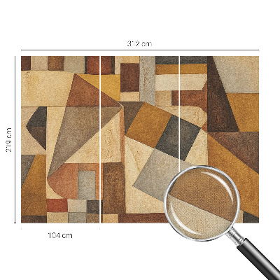 3D fototapetas sienoms su geometrine abstrakcija